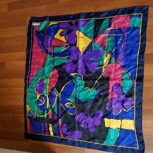 SunkyunG SA  colorful scarf 34"×34"